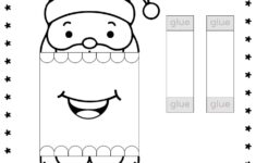 Printable Paper Santa Claus Christmas Puppet Festive Diy Craft For Kids Crafts