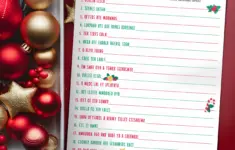 Printable Party Game Christmas Carol Scramble