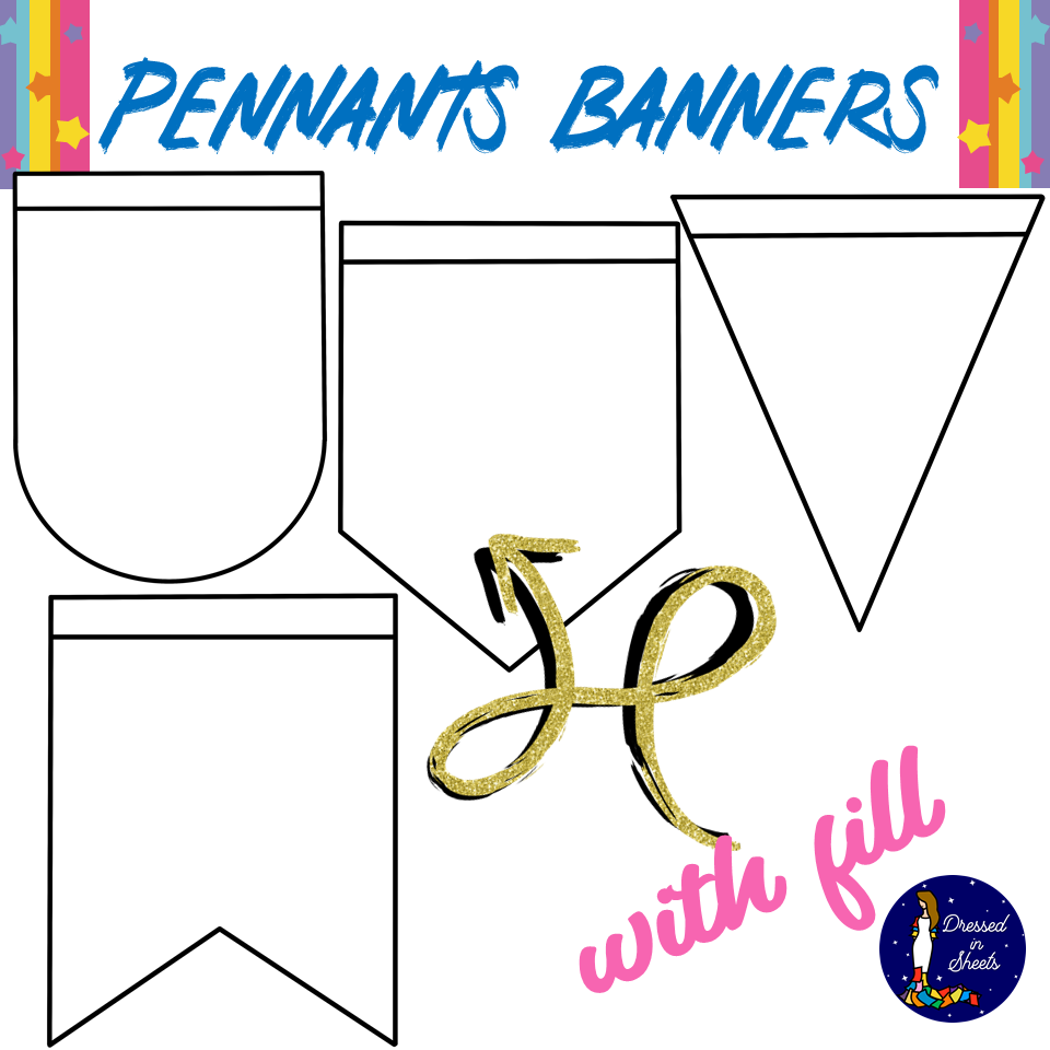 Printable Pennant Banner Templates Printable Pennant Banner Templates