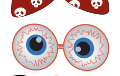 Printable Photobooth Props Halloween Party Craft Activity