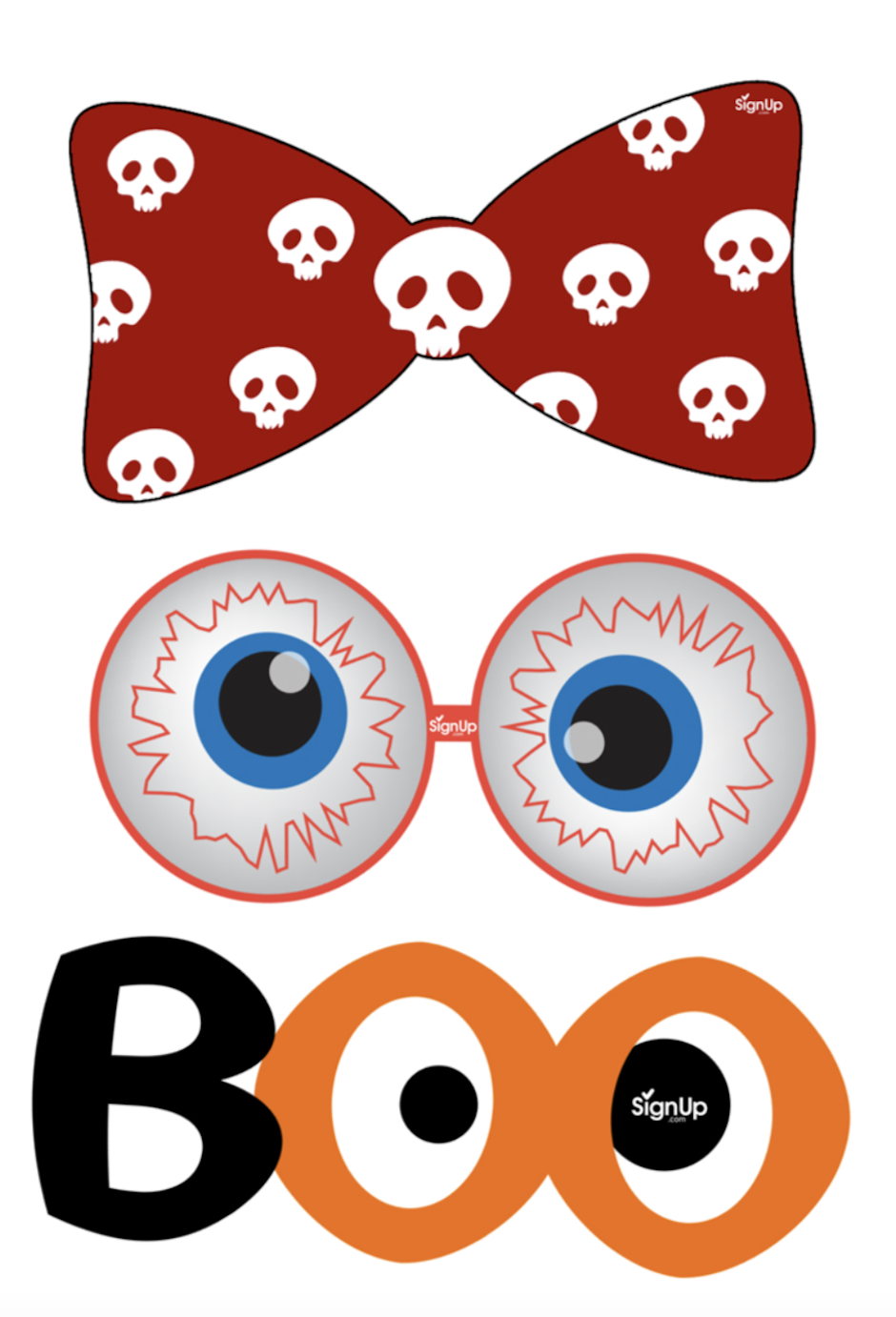 Printable Photobooth Props Halloween Party Craft Activity Printable Photobooth Props Halloween Party Craft Activity