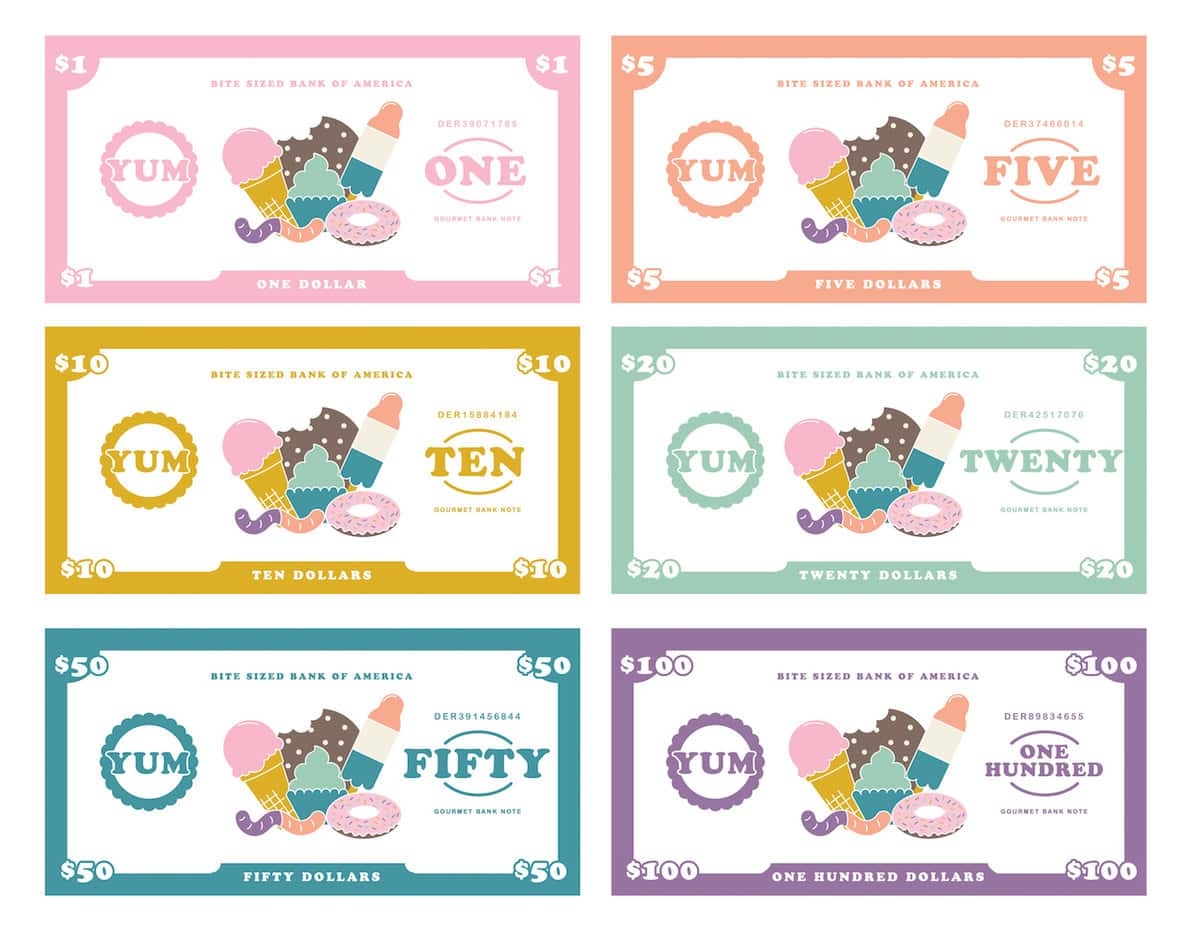 Printable Play Money Printable Play Money