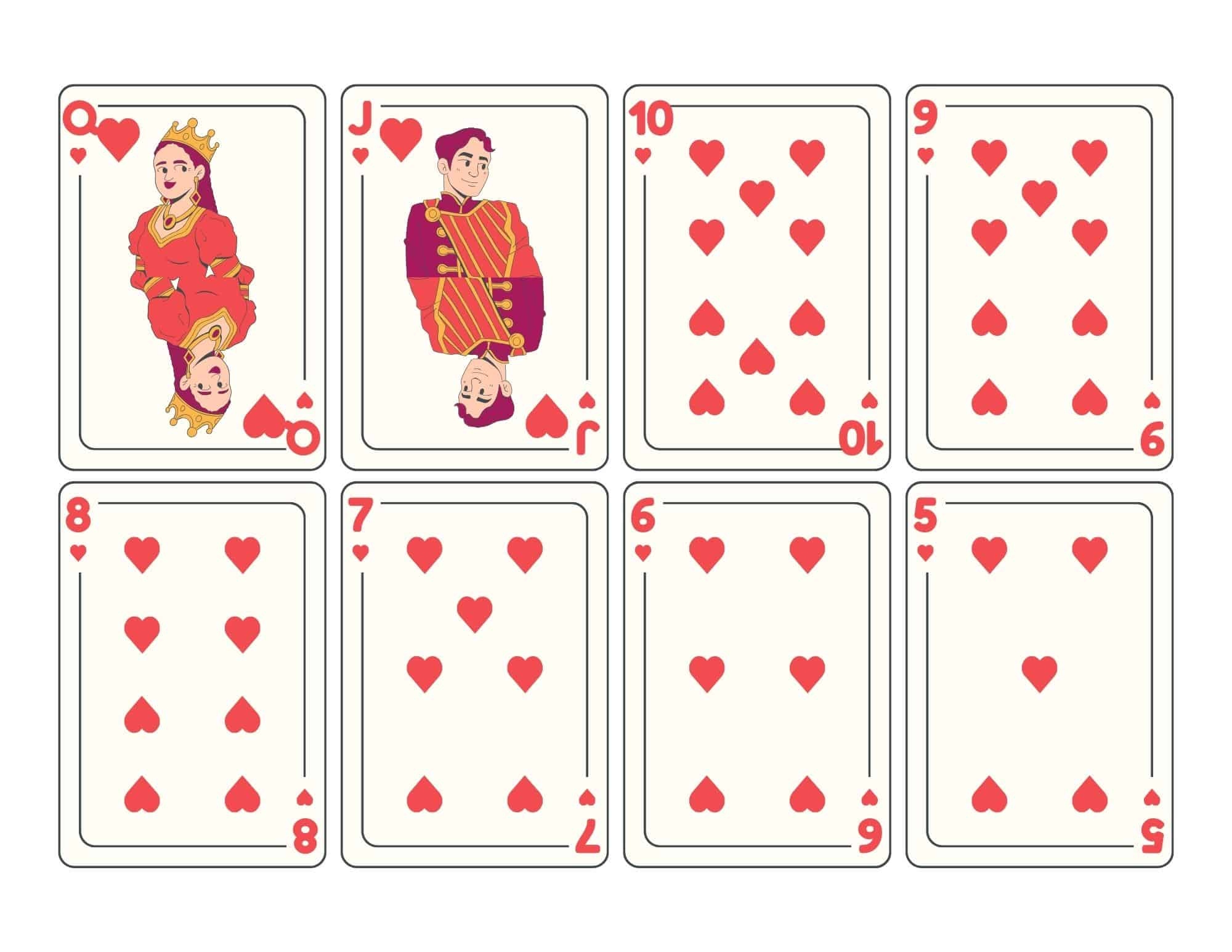 deck of cards template free