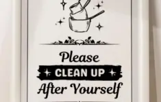 Printable Please Clean Up After Yourself