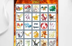 Printable Pokemon Bingo Game Digital File