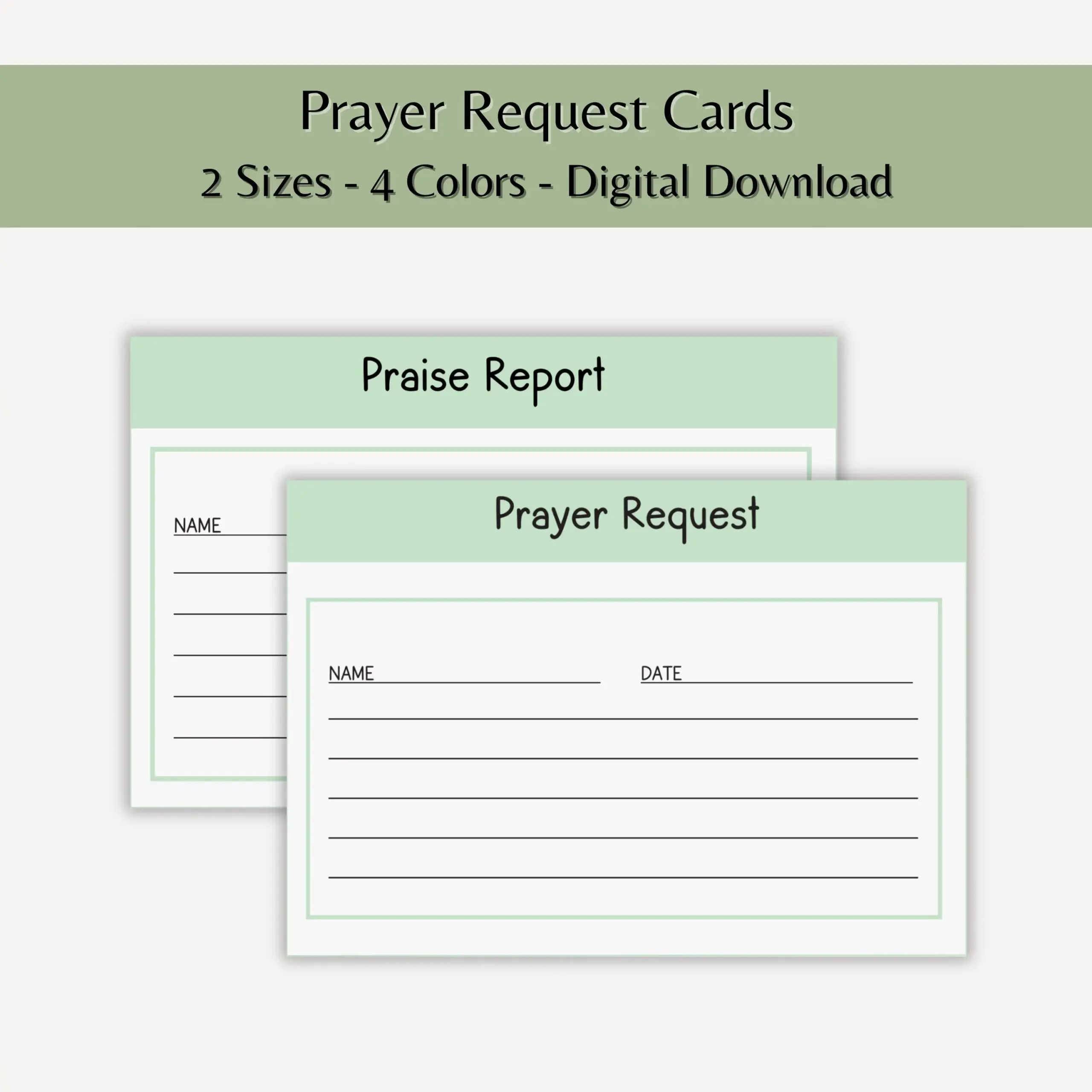 free prayer request card templates