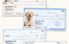 Printable Pretend Checks For Kids