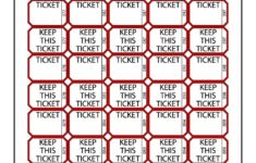 Printable Raffle Tickets Sheets