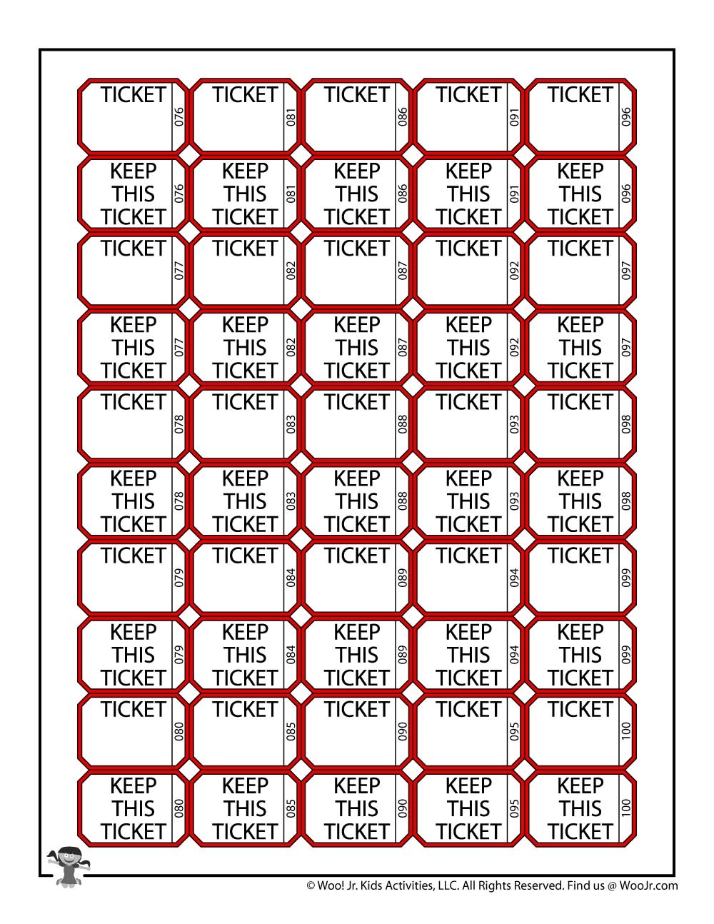 raffle ticket templates free