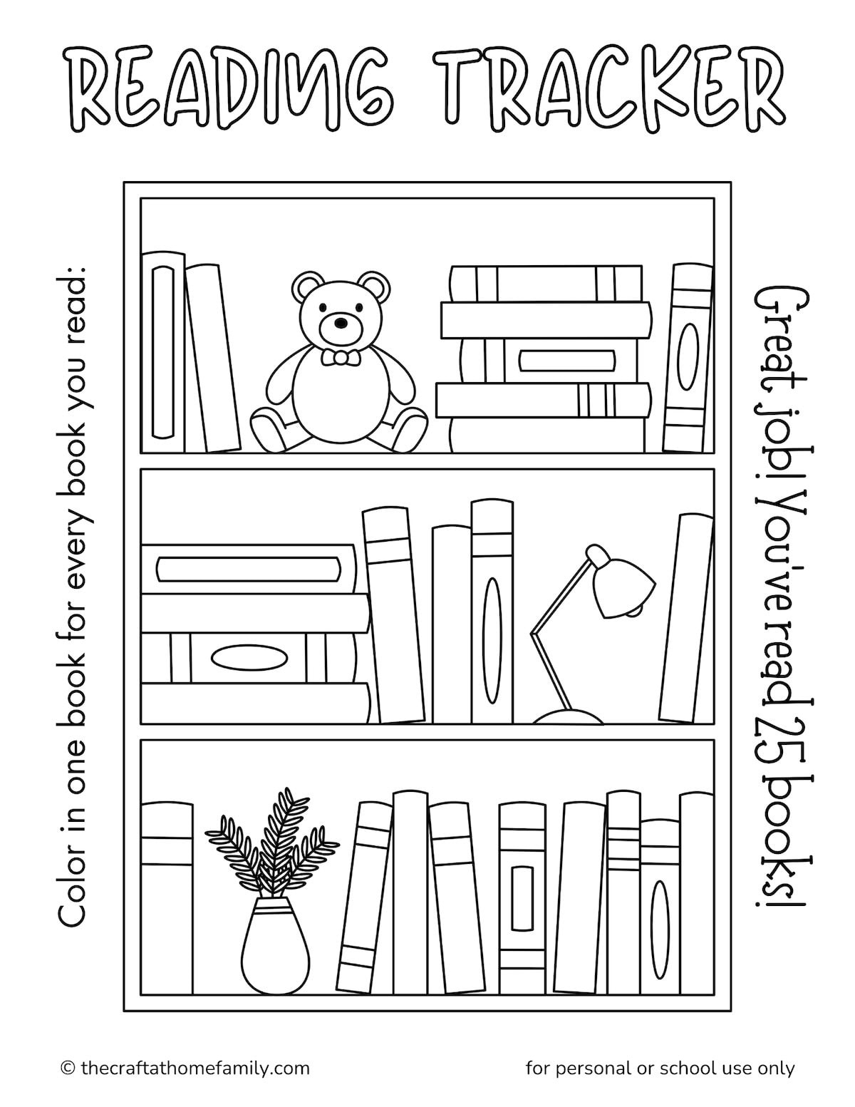 Printable Reading Trackers