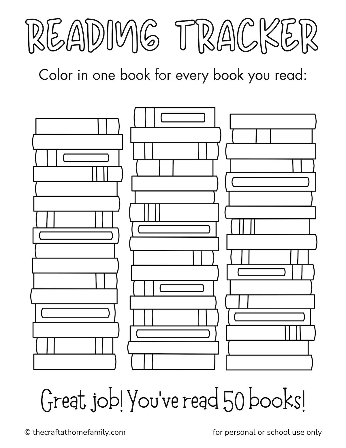 Printable Reading Trackers