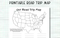 Printable Road Trip Map Kids Road Trip
