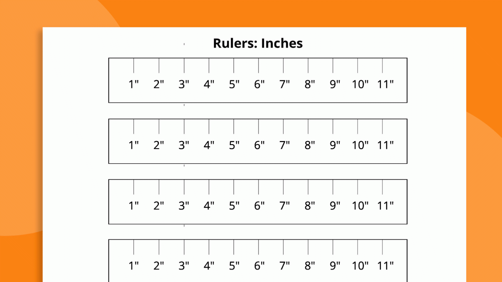 Printable Ruler Printable Ruler