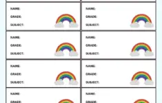 Printable School Labels
