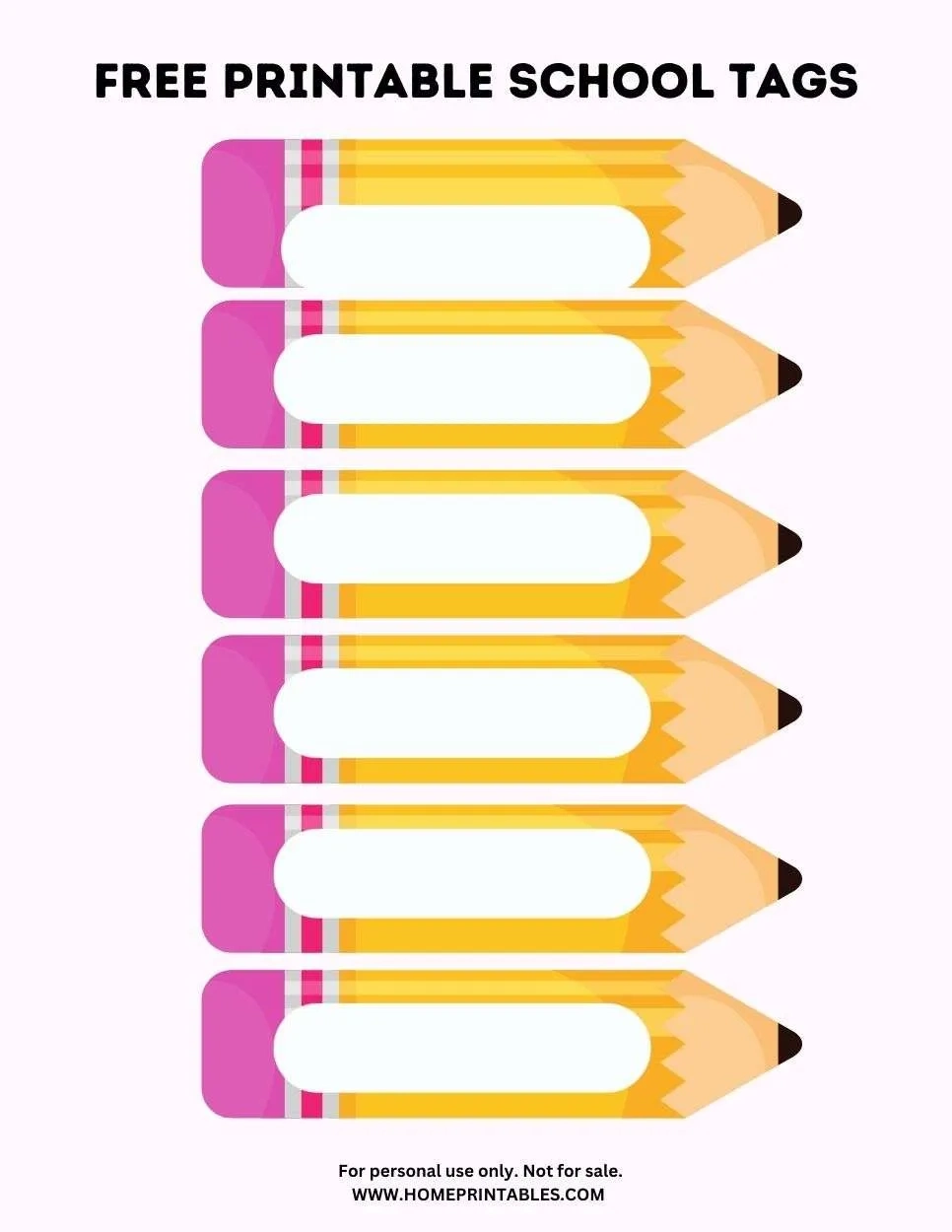 Printable School Labels