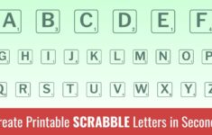 Printable Scrabble Letters