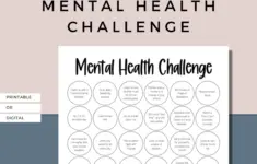 Printable Self Care Bingo Mental Health