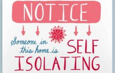 Printable Self Isolation Sign