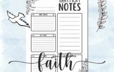 Printable Sermon Notes