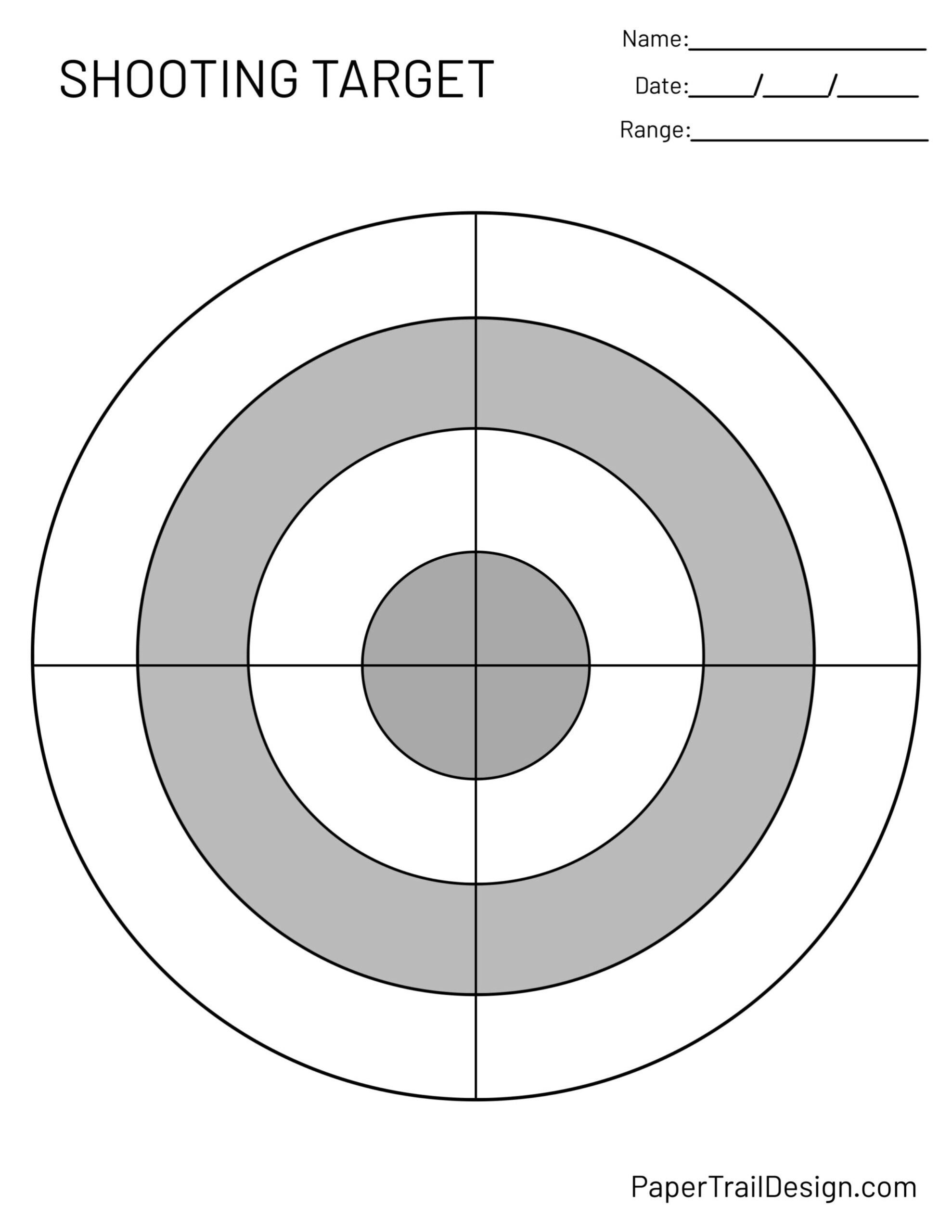 Printable Shooting Targets Printable Shooting Targets