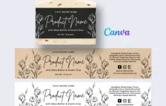 Printable Soap Label Organic Artisan