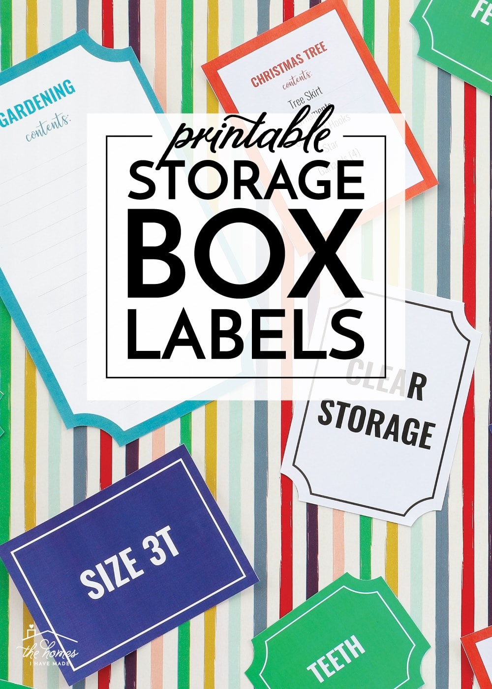 Printable Storage Box Labels Printable Storage Box Labels