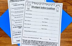 Printable Student Information Sheets