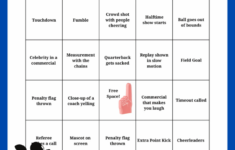 Printable Super Bowl Bingo Family Game Day Activity