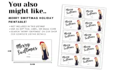 Printable Taylor Swift Christmas Card