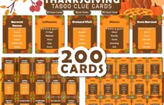 Printable Thanksgiving Family Game