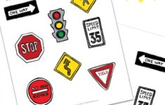 Printable Traffic Signs Play Doh