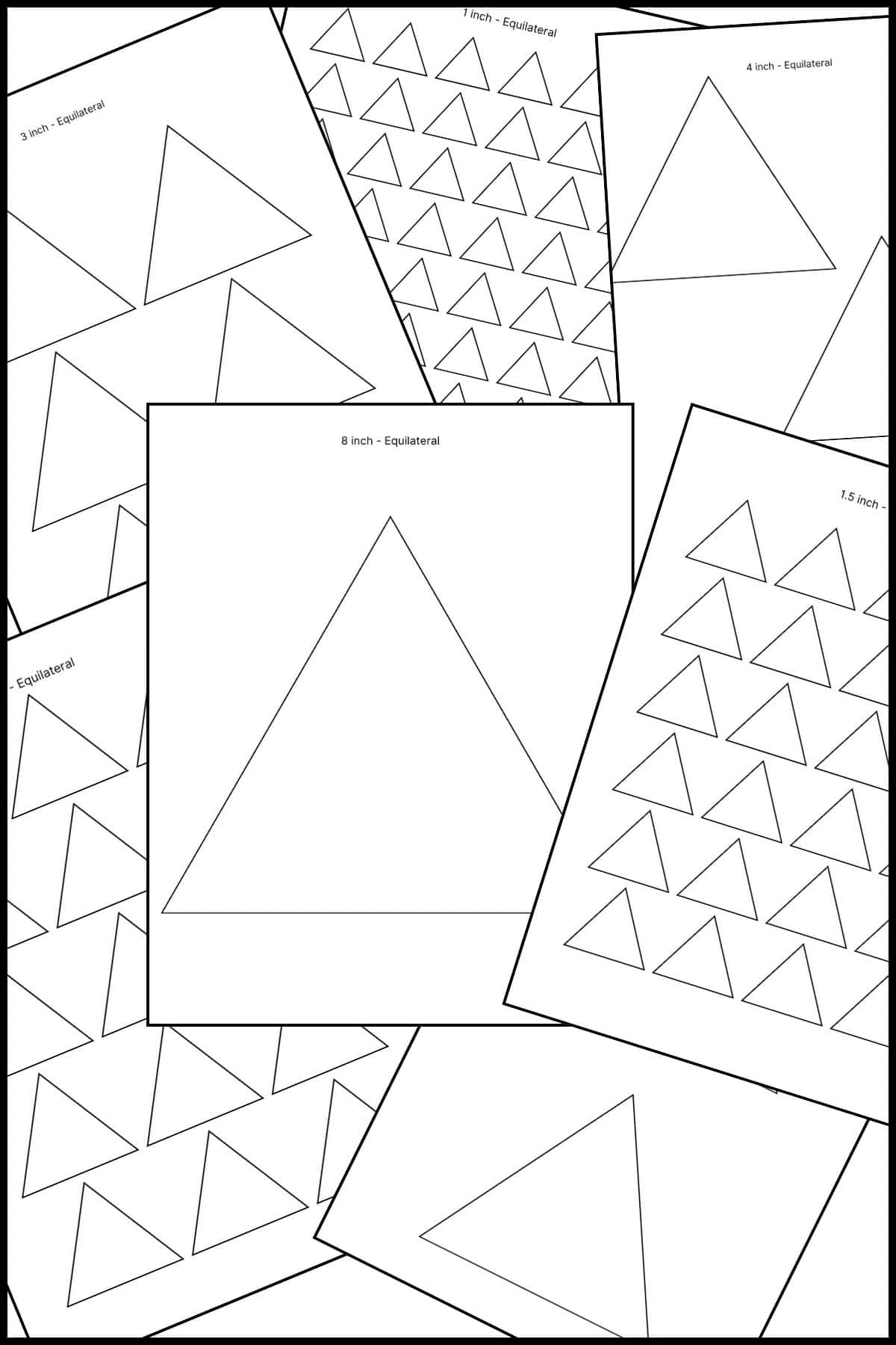 Printable Triangle Templates Printable Triangle Templates