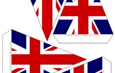 Printable Triangular Uk Flag Bunting 4 To A Page