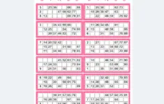Printable Uk Style 1 90 Bingo Ticket