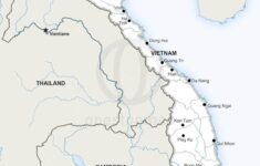 Printable Vector Map Vietnam Political 217