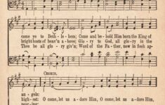 Printable Vintage Christmas Sheet Music