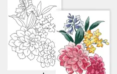 Printable Watercolor Coloring Pages For Artists Crafters