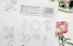 Printable Watercolor Tracing Sheets