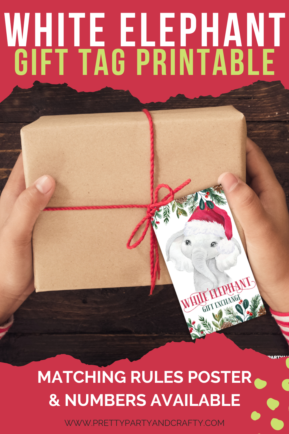 free printable white elephant printable numbers