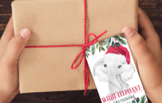 Printable White Elephant Gift Tags