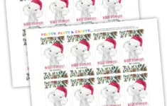 Printable White Elephant Gift Tags