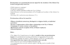 Proclamation Form