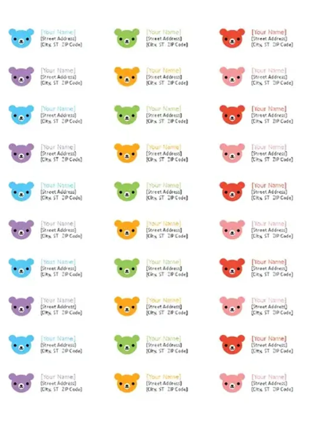 free printable return address label templates free printable return address label templates