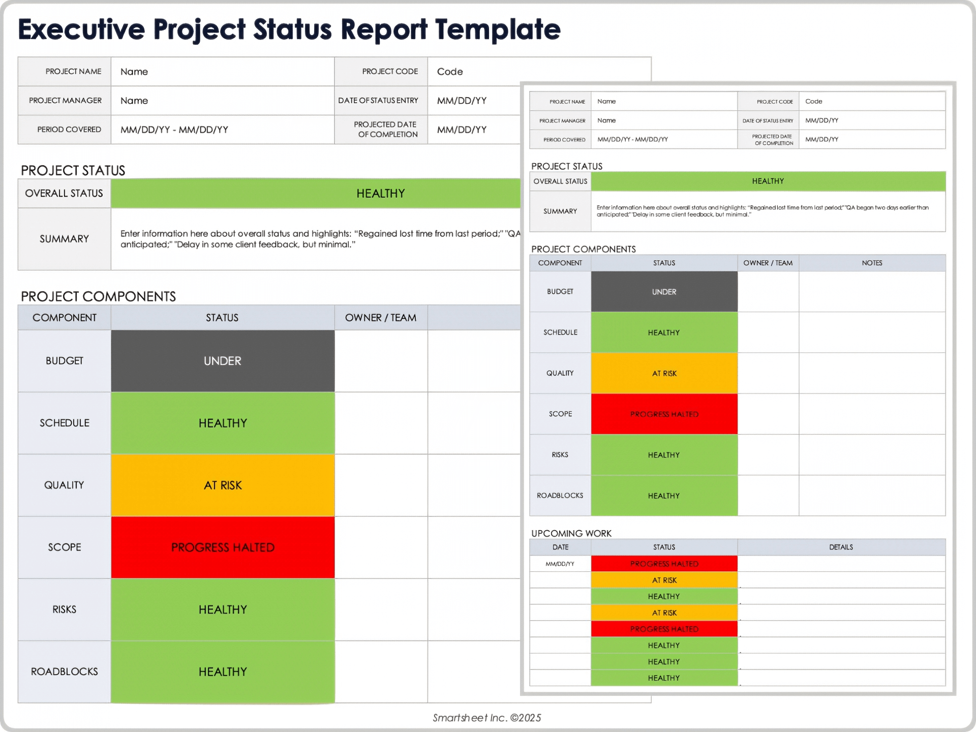 Project Status Templates