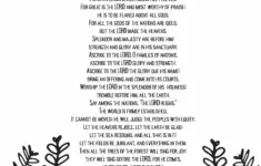 Psalms 91 100 Free Printable Psalm Adult Coloring Pages