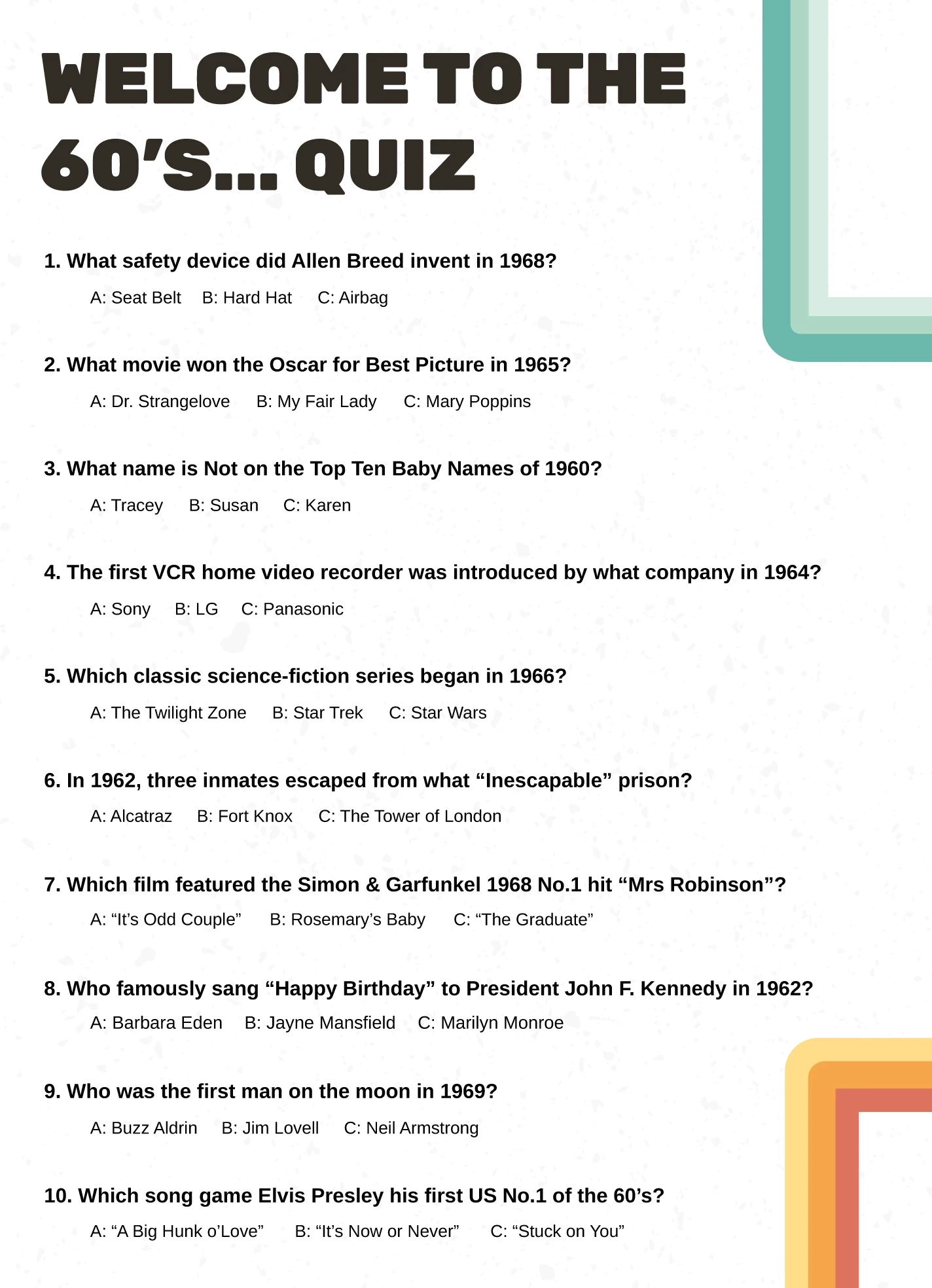 Pub Quiz Free Google Docs Template Pub Quiz Free Google Docs Template