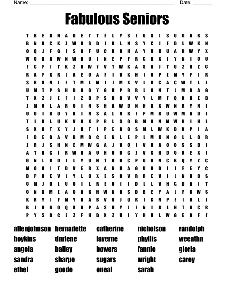 free printable word puzzles for seniors