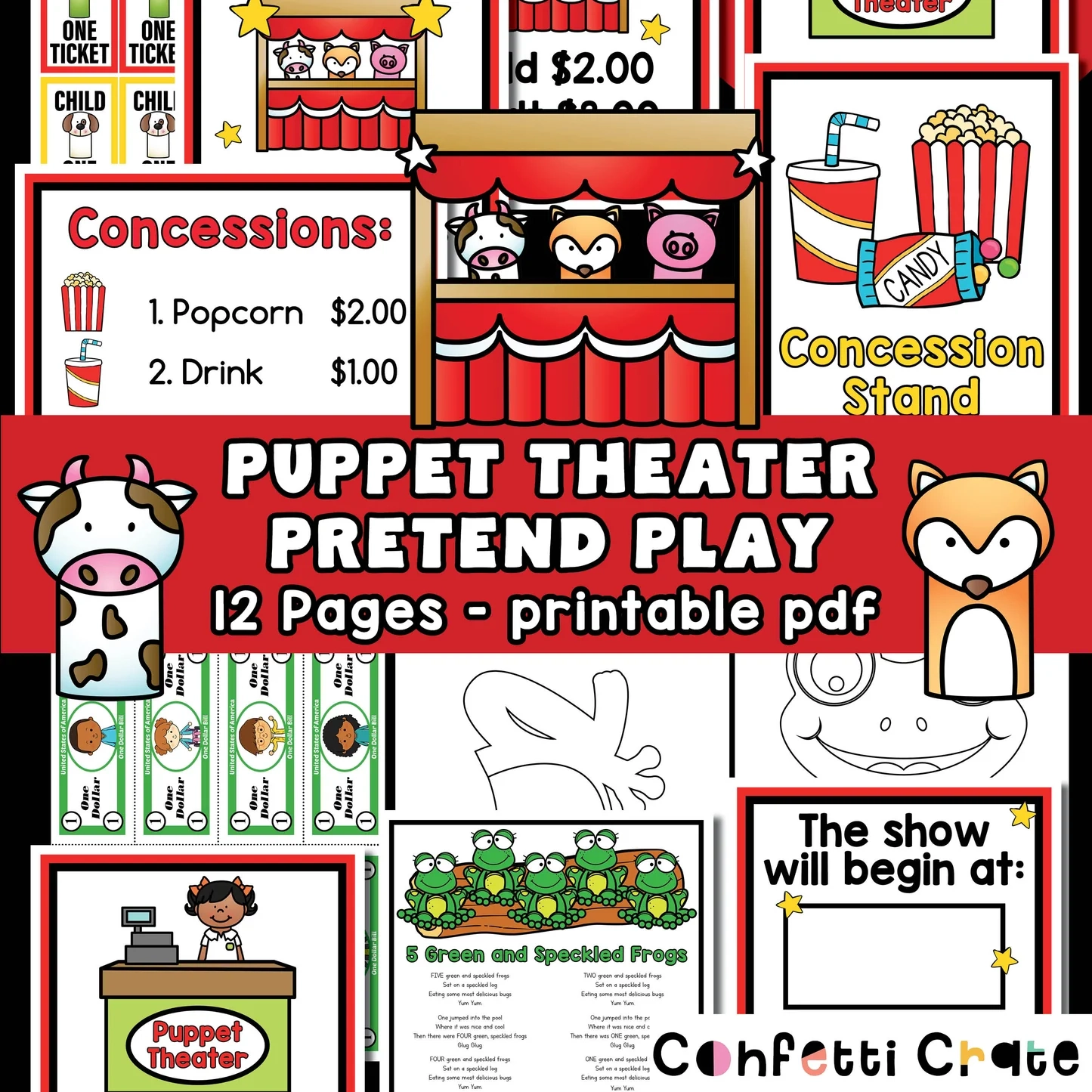 Puppet Theater Pretend Play Printable Pdf Puppet Theater Pretend Play Printable Pdf