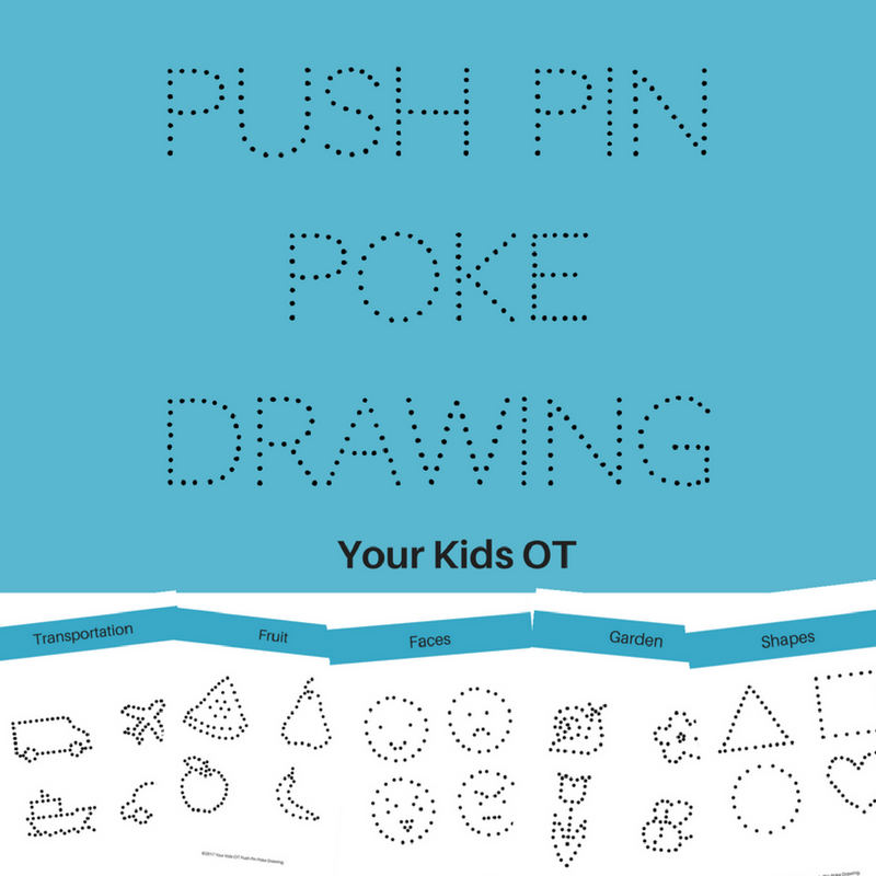 Push Pin Poke Drawing Fun Fine Motor Activity Push Pin Poke Drawing Fun Fine Motor Activity