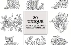 Quilling Animals Template Paper Quilling